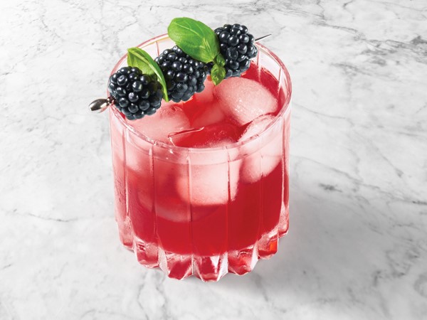 Blackberry-Basil Cocktail
