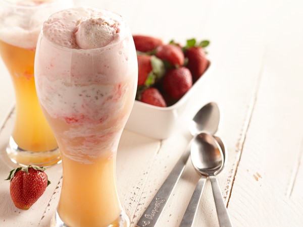 Strawberry Cheesecake Beer Float